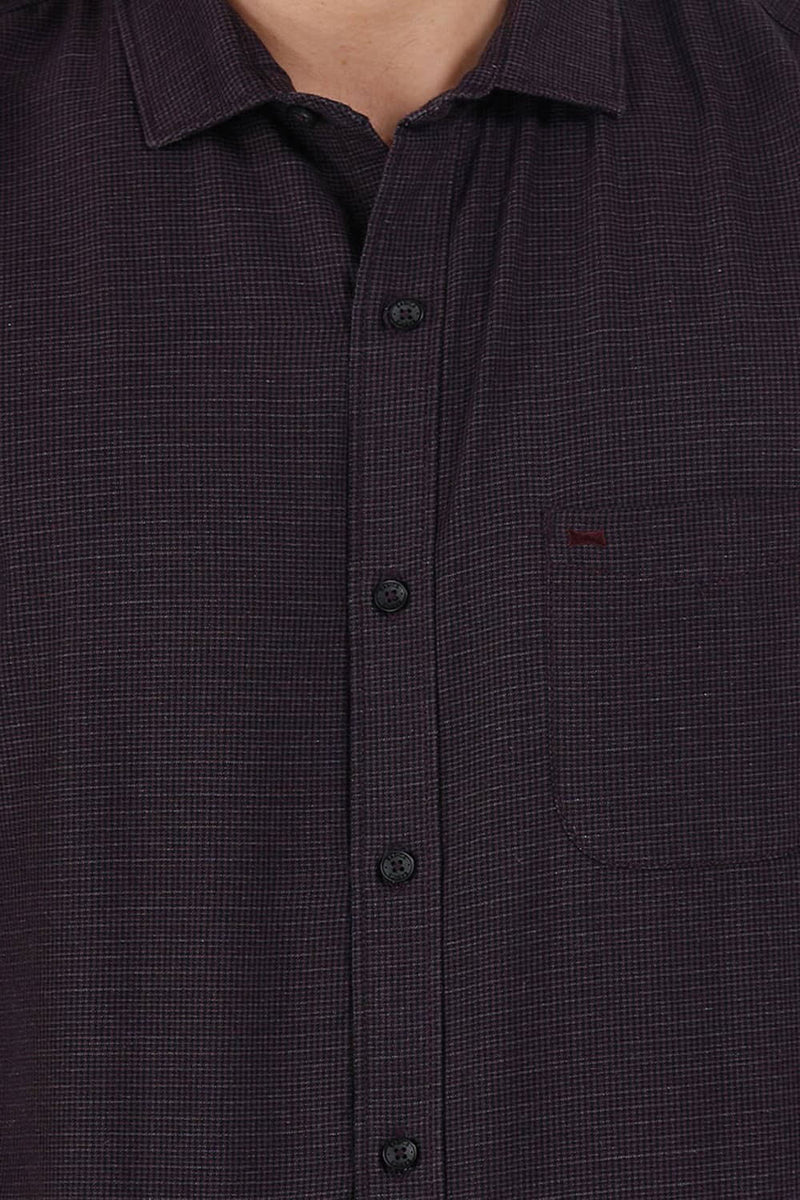 BASICS SLIM FIT CHECKS SHIRT