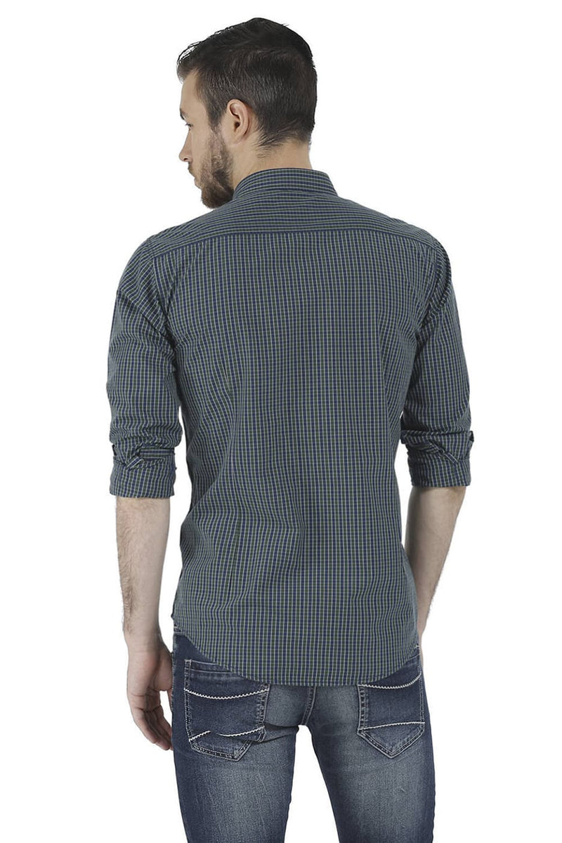 BASICS SLIM FIT CHECKS SHIRT