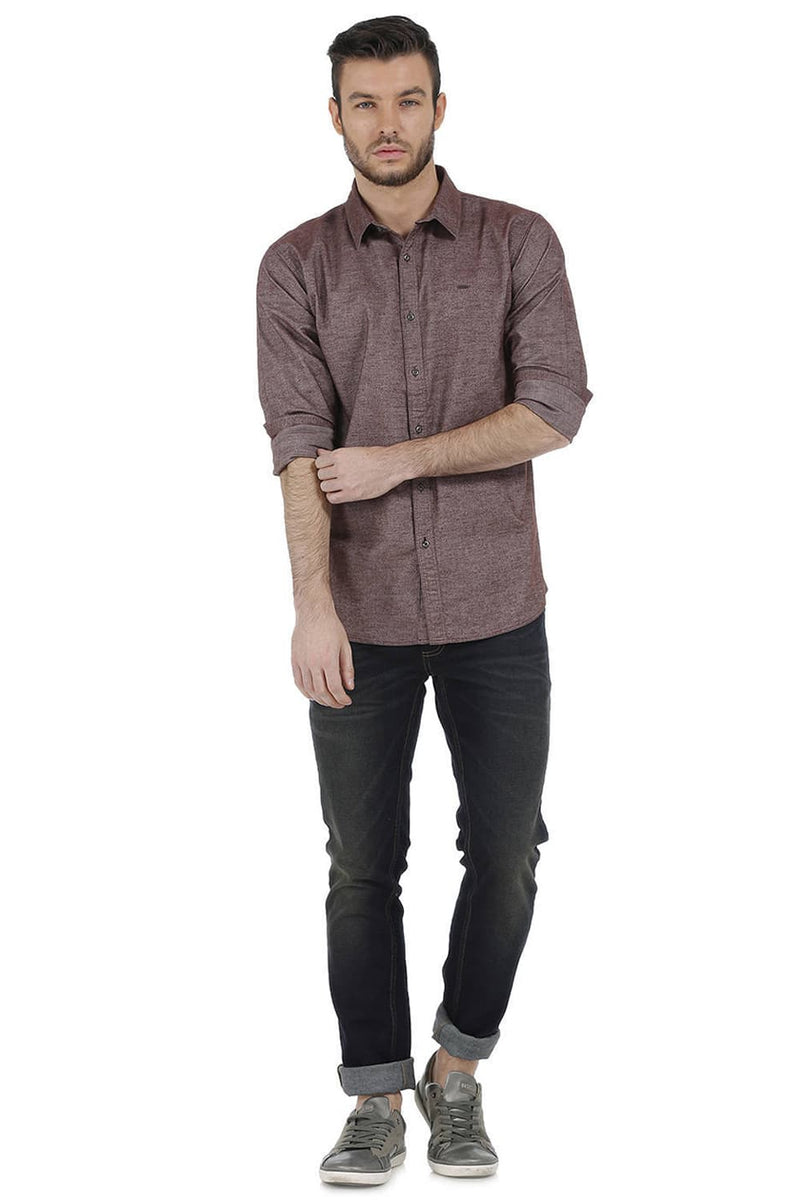 BASICS SLIM FIT OXFORD SHIRT