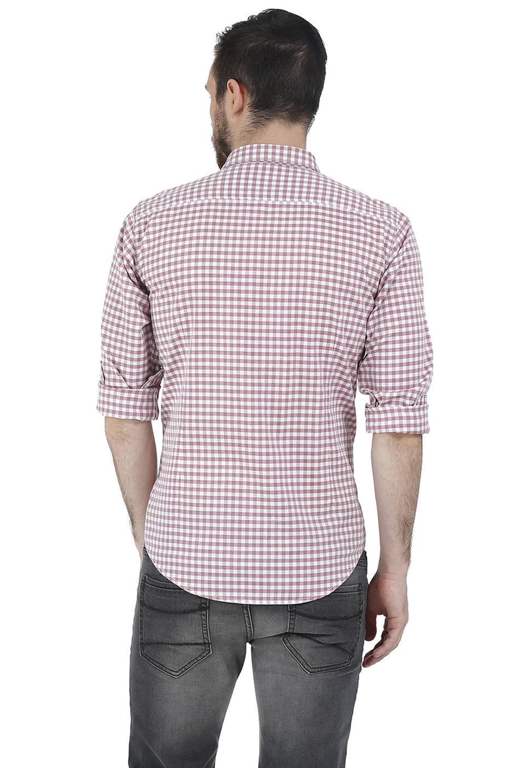 BASICS SLIM FIT CHECKS SHIRT