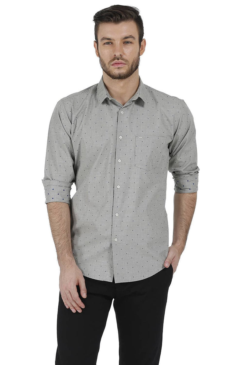 BASICS SLIM FIT CHECKS SHIRT