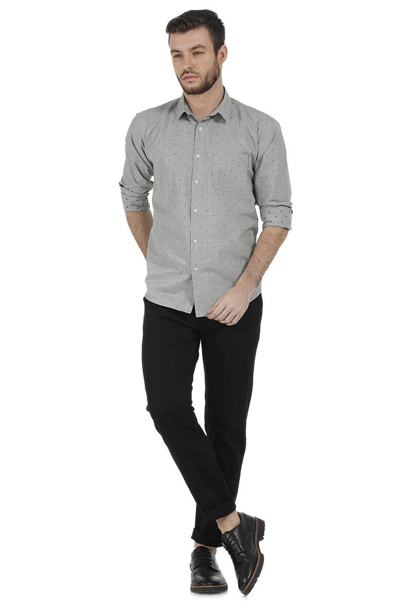 BASICS SLIM FIT CHECKS SHIRT