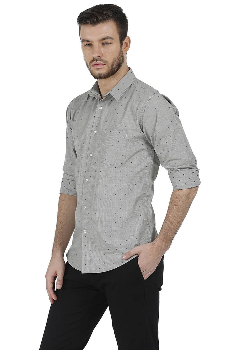 BASICS SLIM FIT CHECKS SHIRT