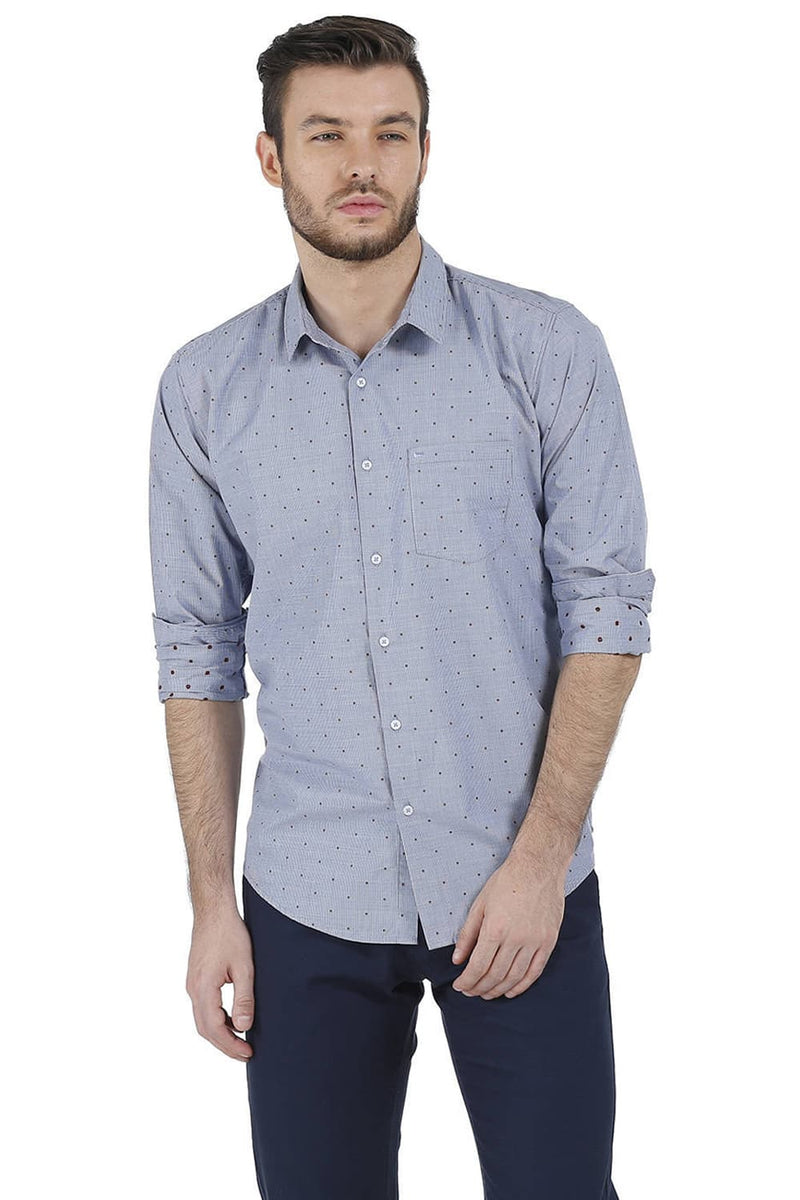 BASICS SLIM FIT CHECKS SHIRT