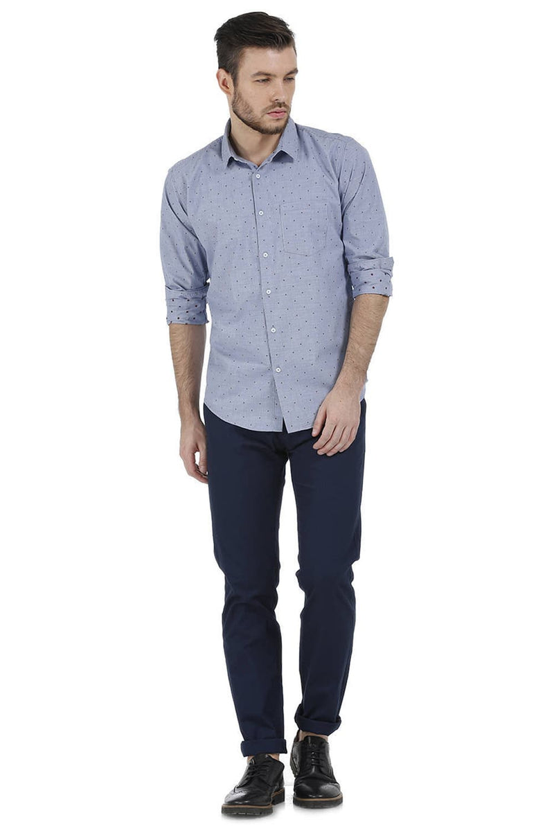 BASICS SLIM FIT CHECKS SHIRT