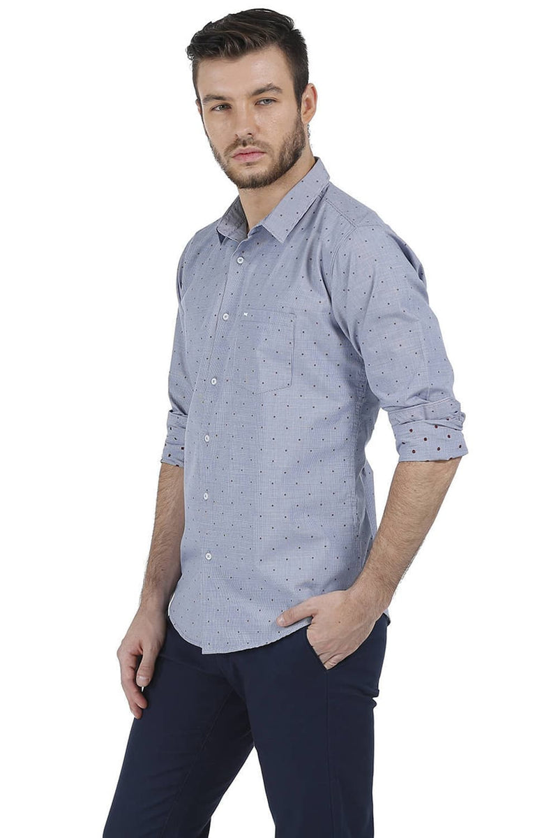 BASICS SLIM FIT CHECKS SHIRT