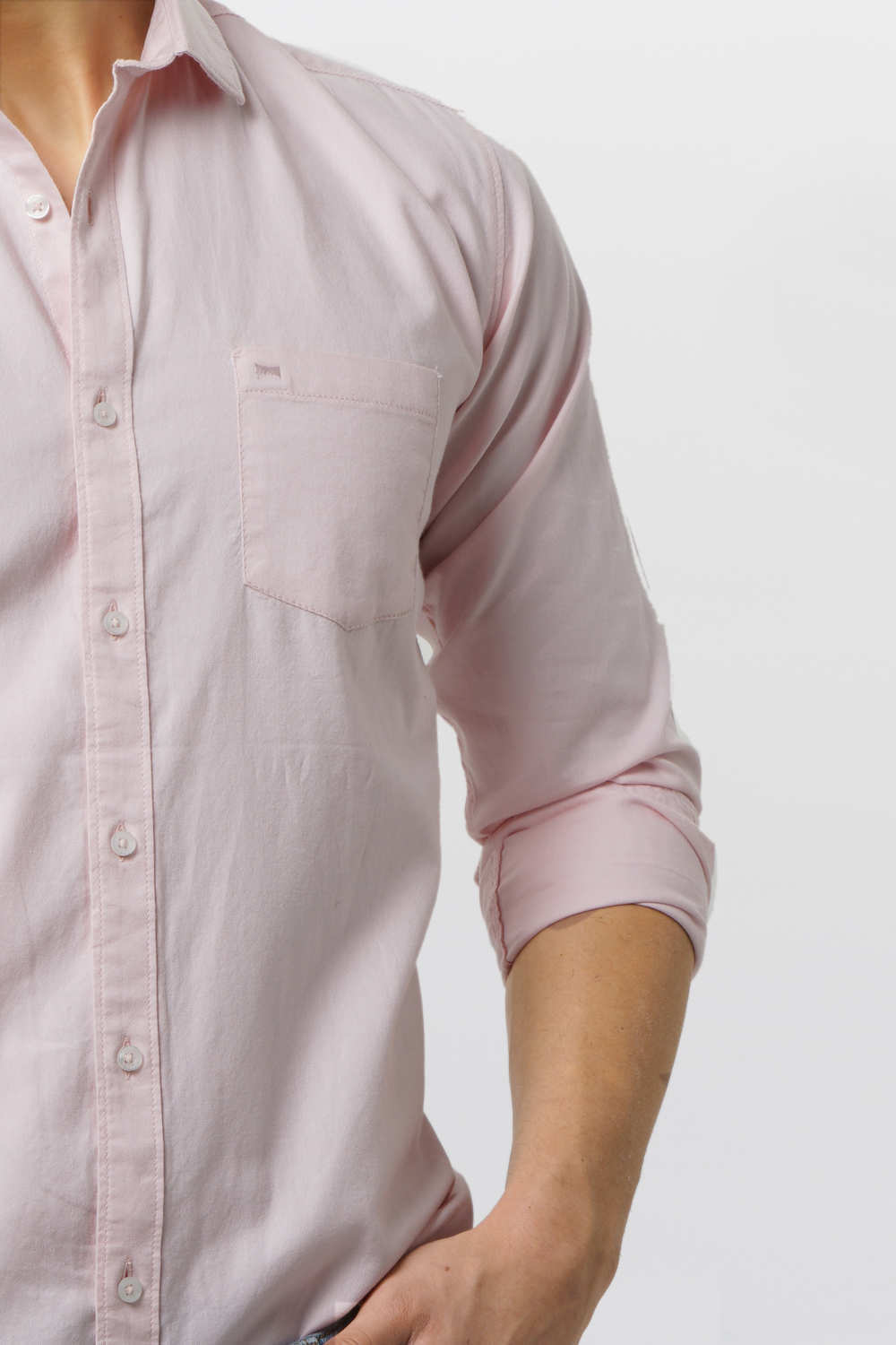 BASICS SLIM FIT OXFORD SHIRT