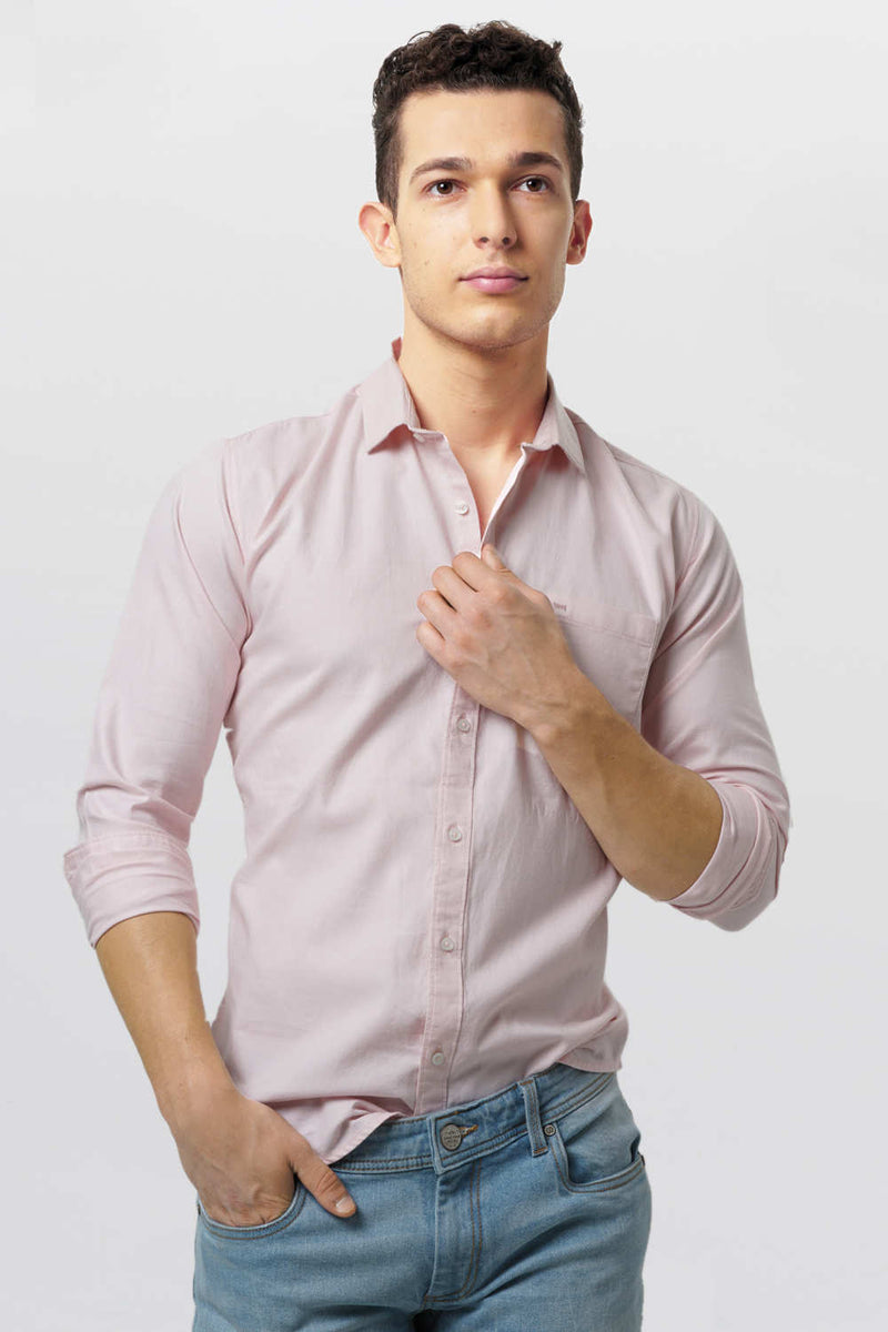 BASICS SLIM FIT OXFORD SHIRT