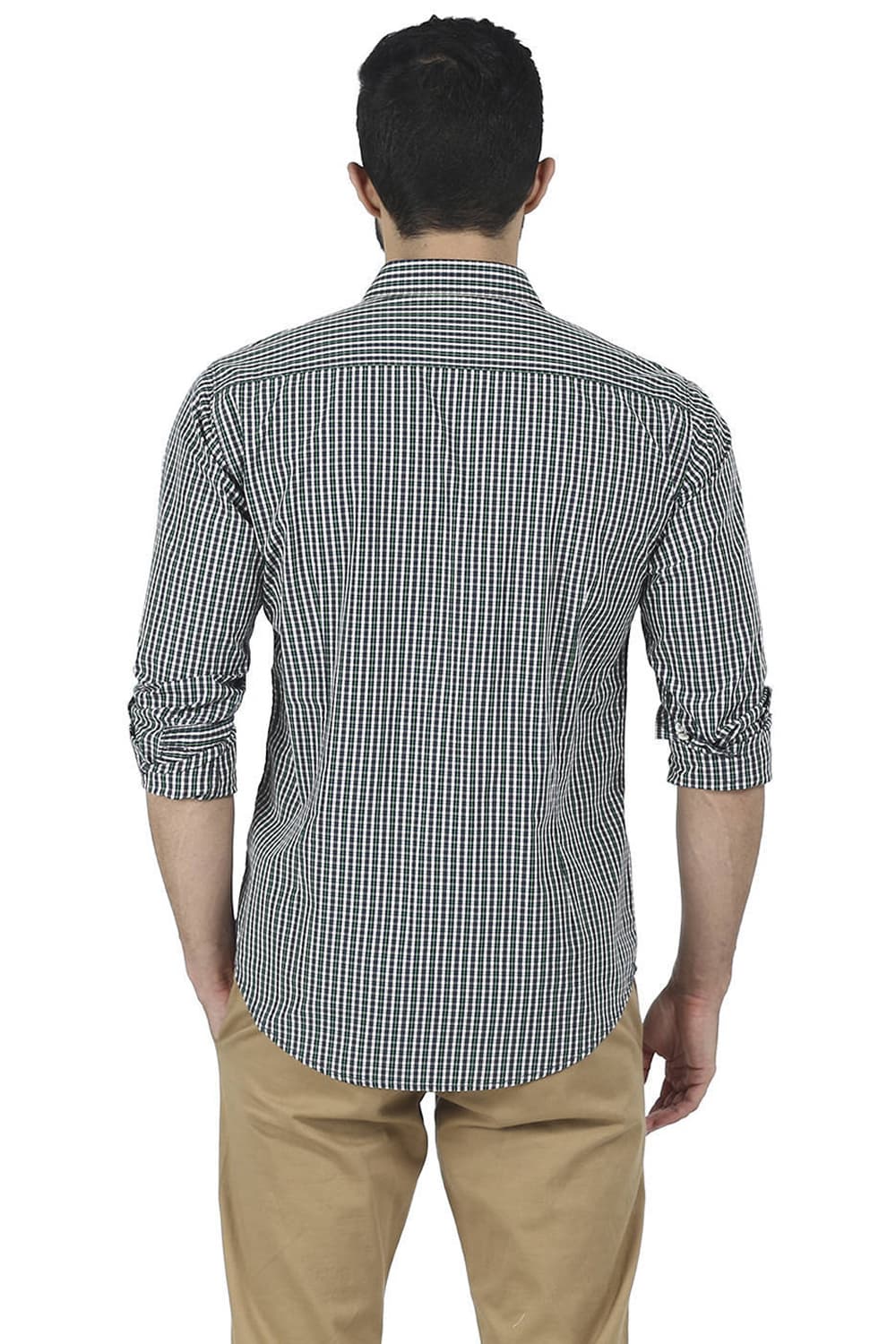 BASICS SLIM FIT CHECKS SHIRT