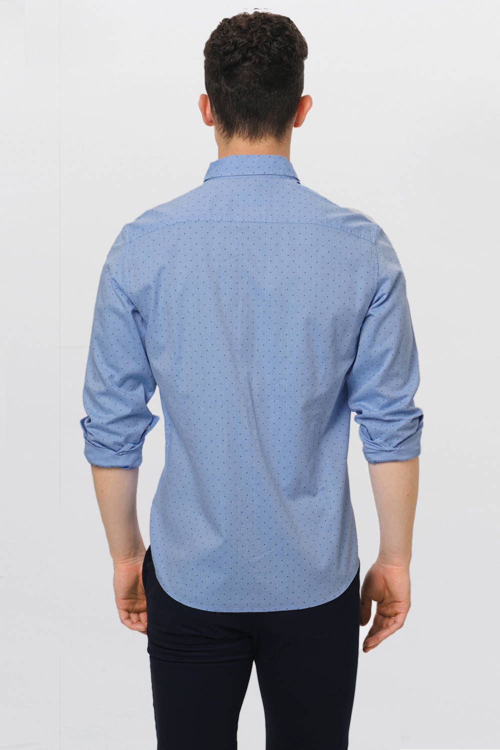 BASICS SLIM FIT PRINTED SHIRT