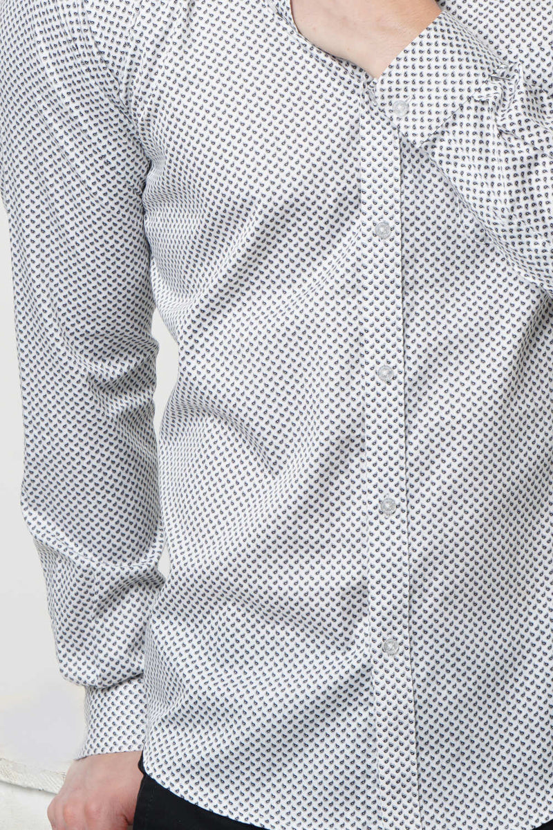 BASICS SLIM FIT PRINTED SHIRT