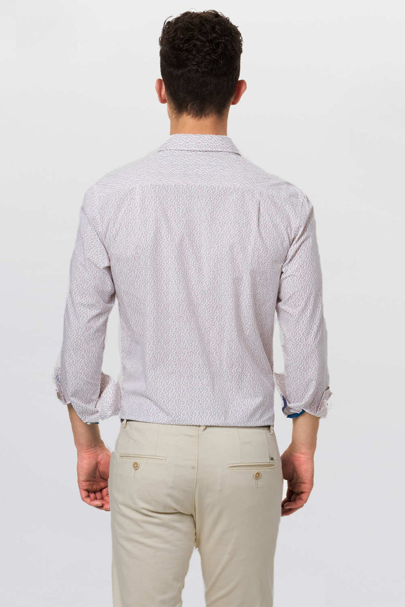 BASICS SLIM FIT PRINTED SHIRT