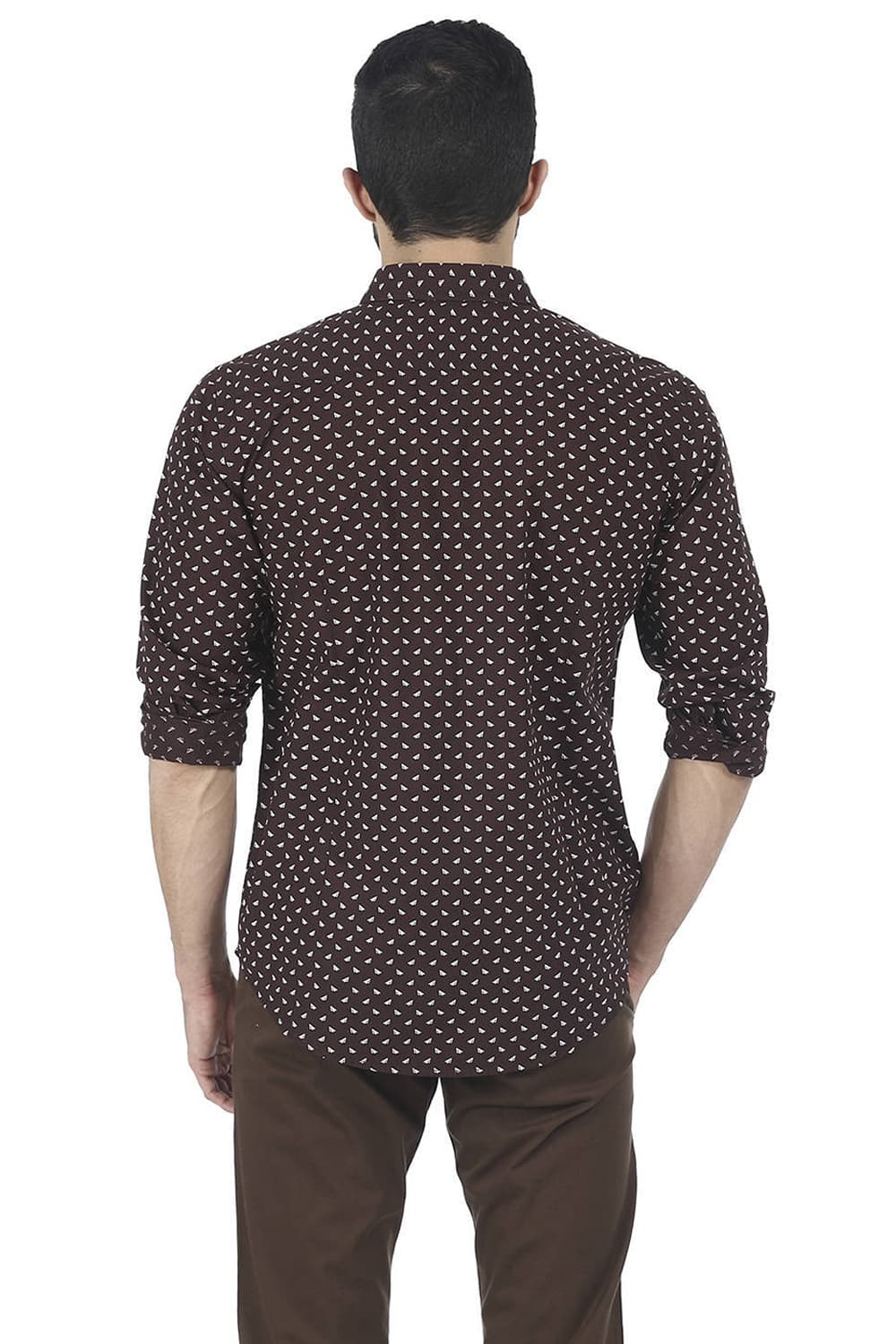 BASICS SLIM FIT PRINTED SHIRT