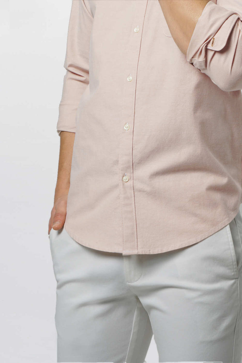 BASICS SLIM FIT CHAMBRAY SHIRT