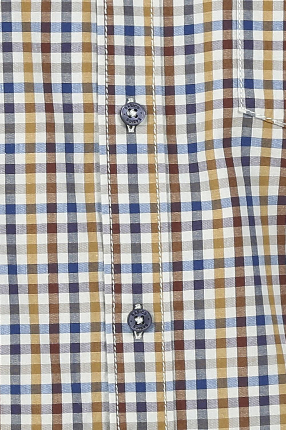 BASICS SLIM FIT CHECKS SHIRT