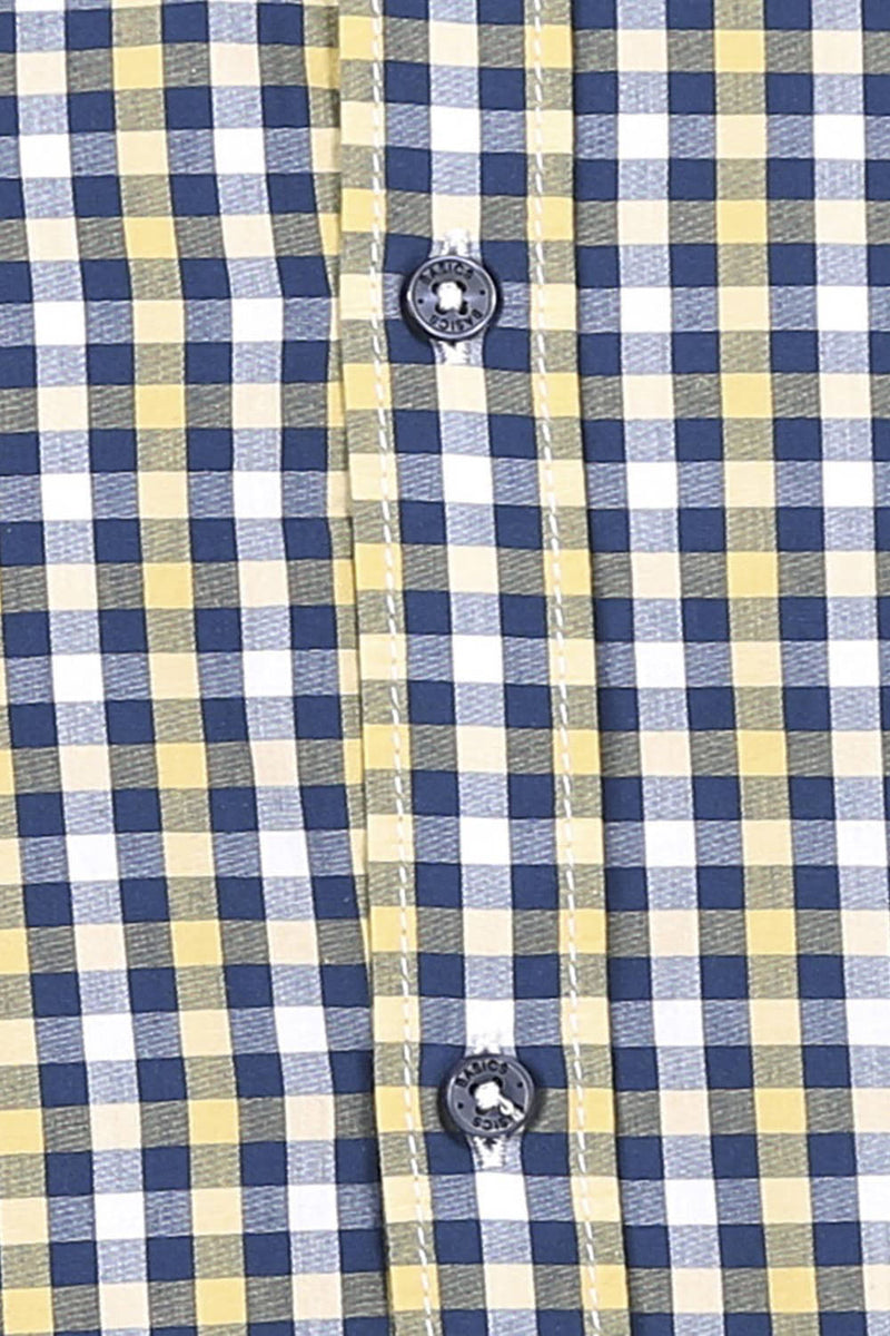 BASICS SLIM FIT CHECKS SHIRT