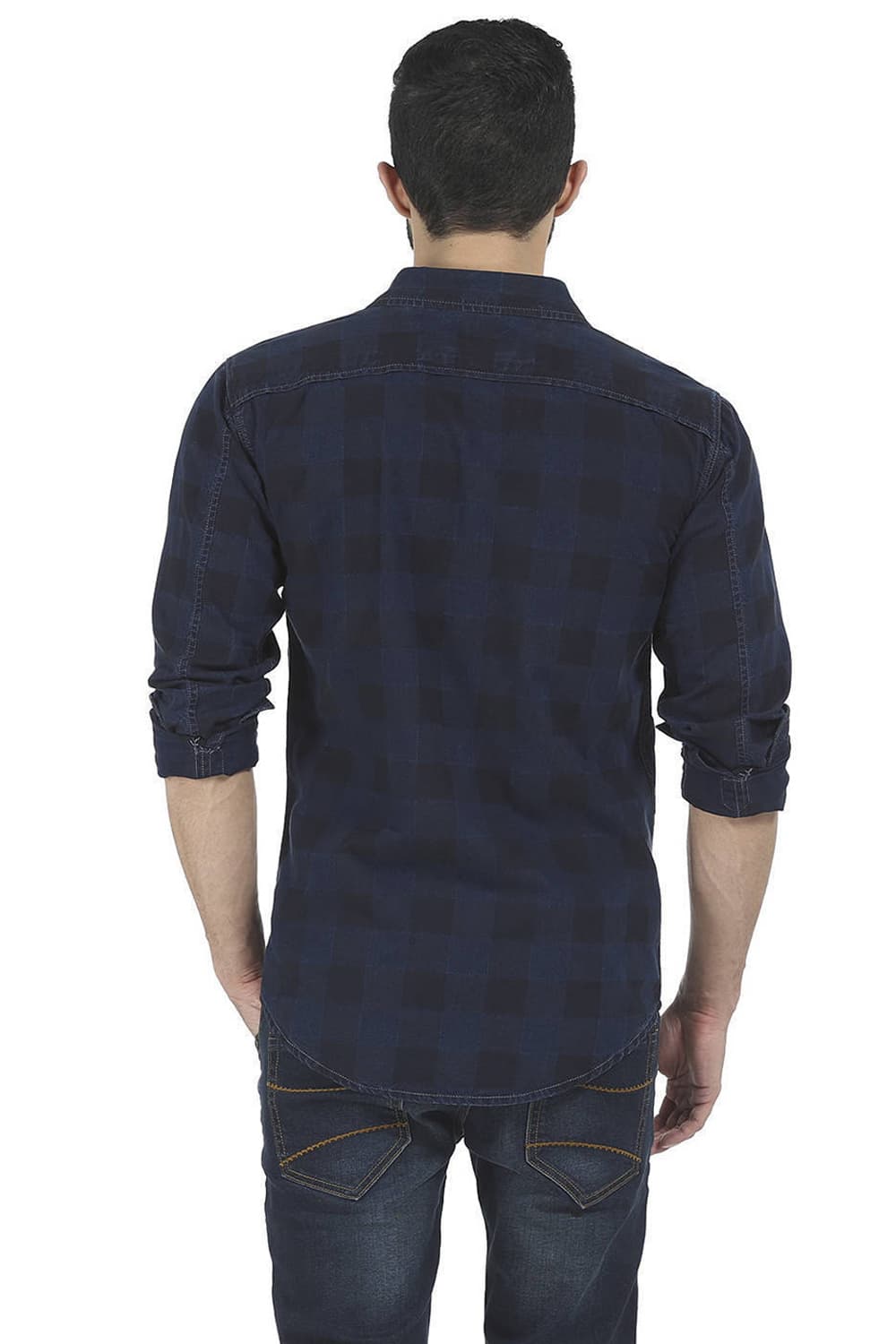 BASICS SLIM FIT CHECKS SHIRT