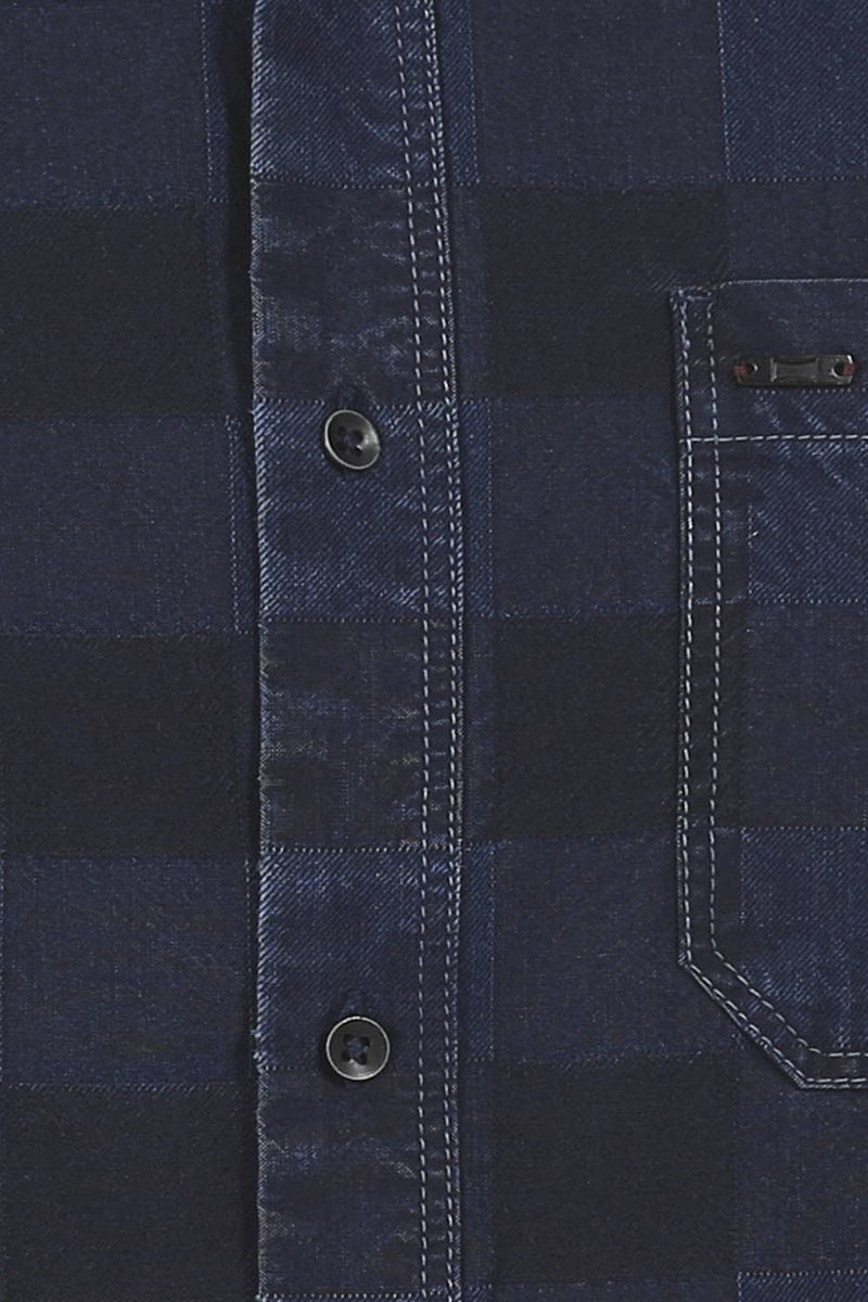 BASICS SLIM FIT CHECKS SHIRT