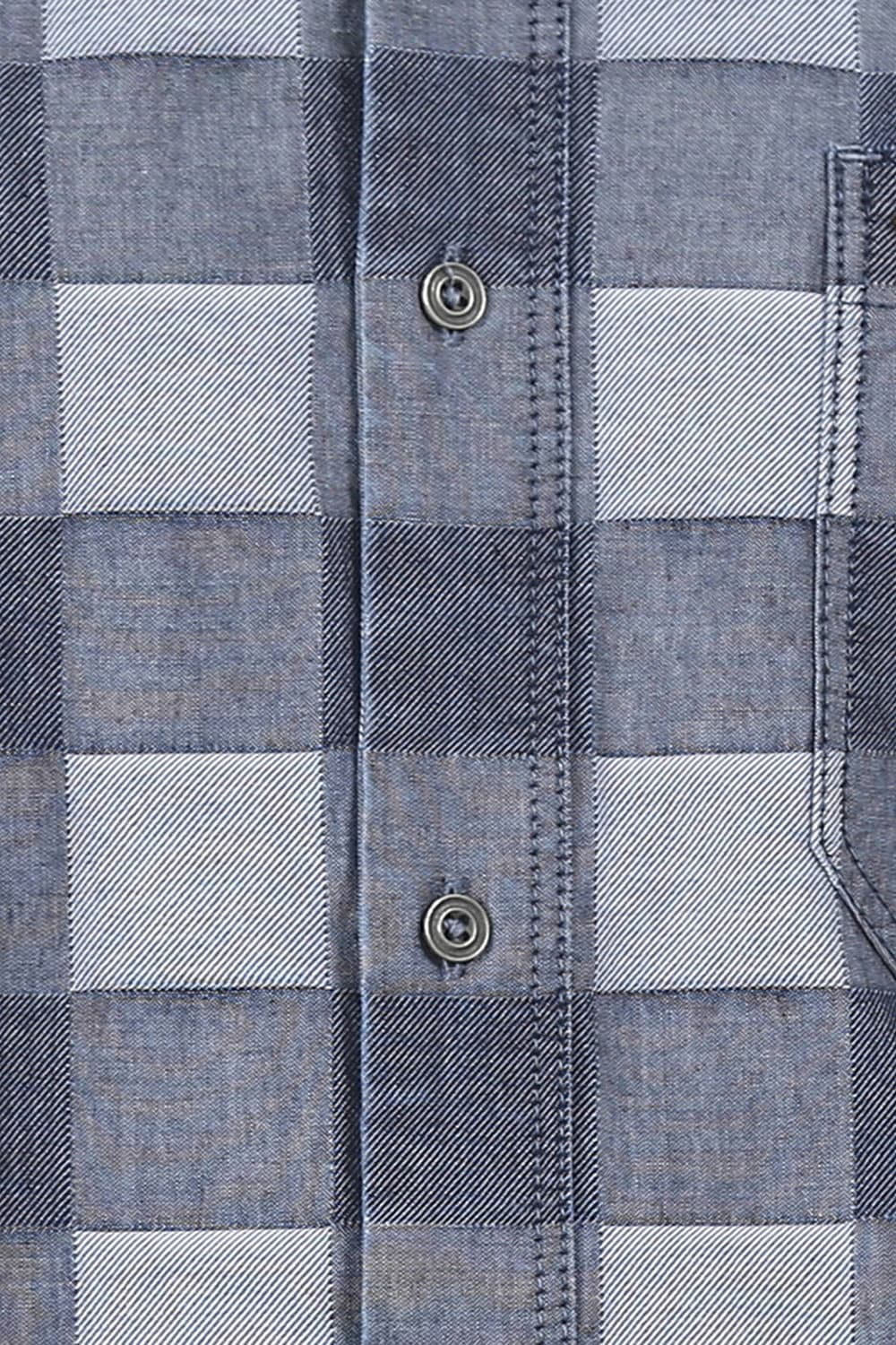 BASICS SLIM FIT CHECKS SHIRT