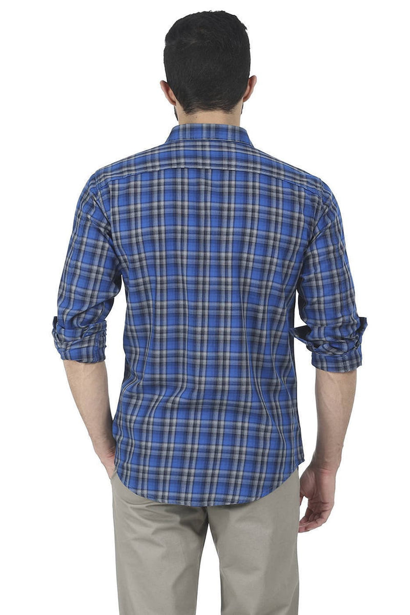 BASICS SLIM FIT CHECKS SHIRT