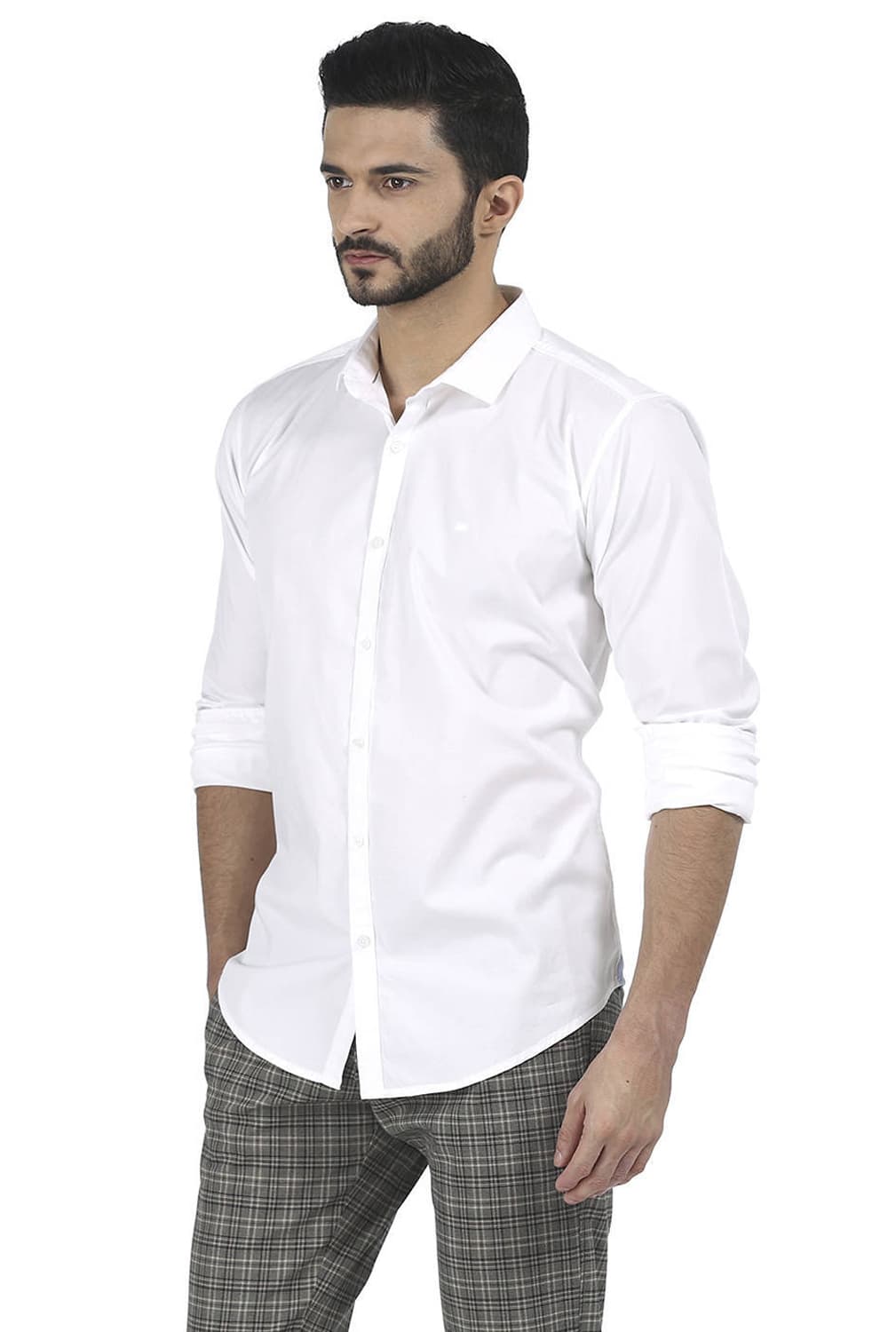 BASICS SLIM FIT STRETCH SHIRT