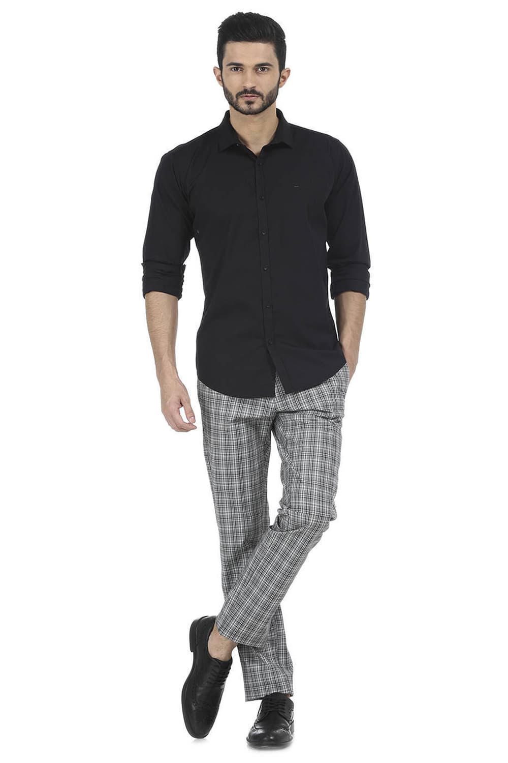 BASICS SLIM FIT STRETCH SHIRT