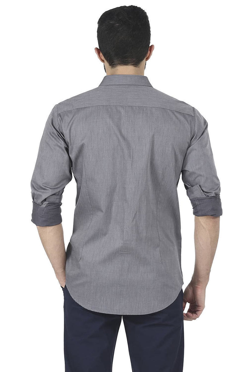 BASICS SLIM FIT TWILL SHIRT