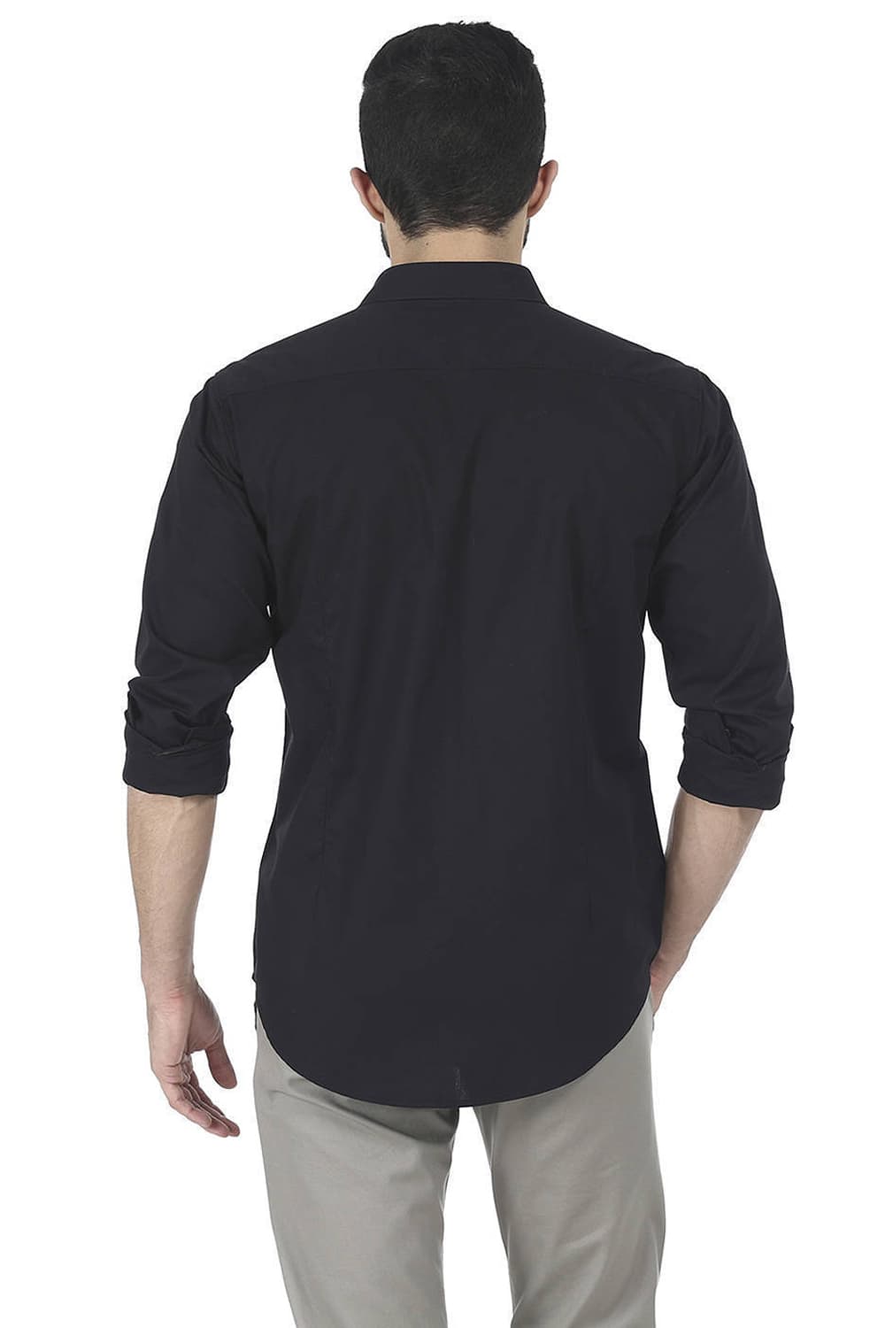 BASICS SLIM FIT TWILL SHIRT