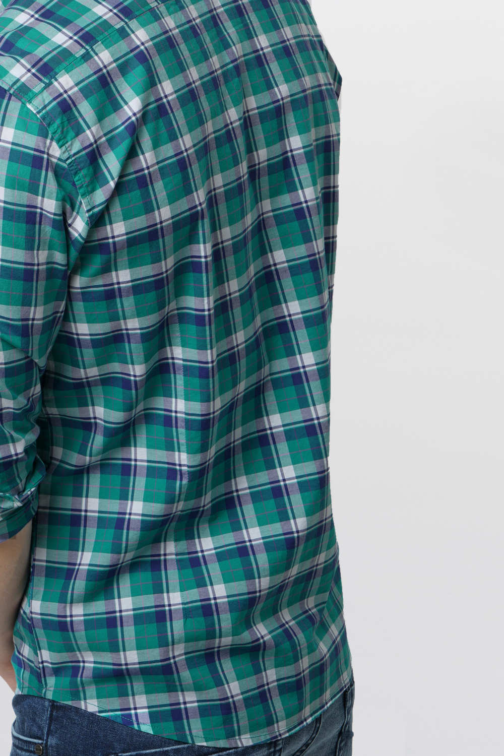 BASICS SLIM FIT CHECKS SHIRT