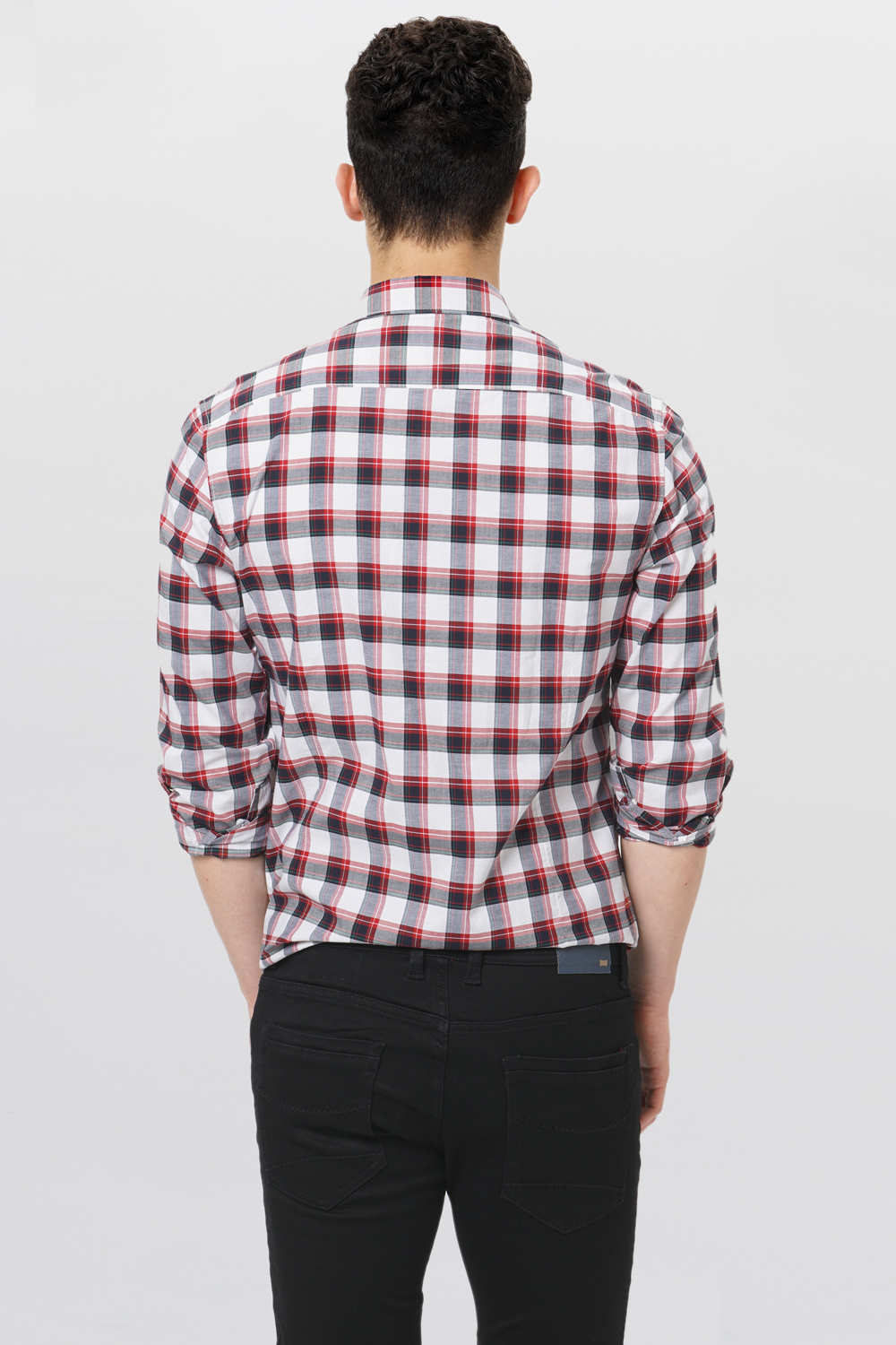 BASICS SLIM FIT CHECKS SHIRT