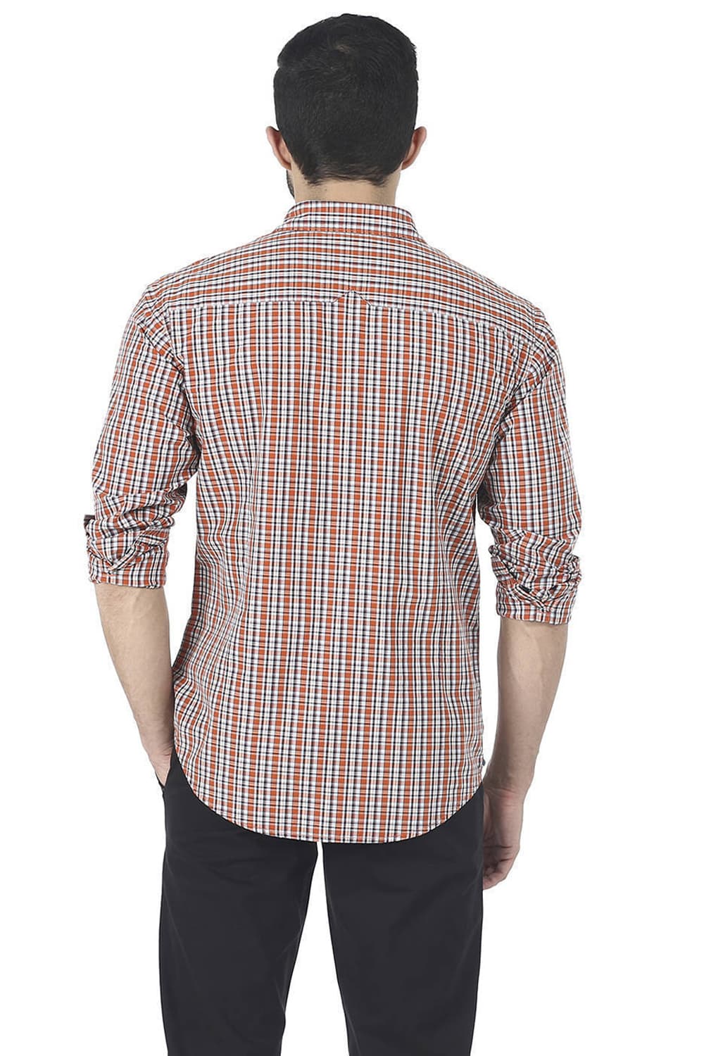 BASICS SLIM FIT CHECKS SHIRT