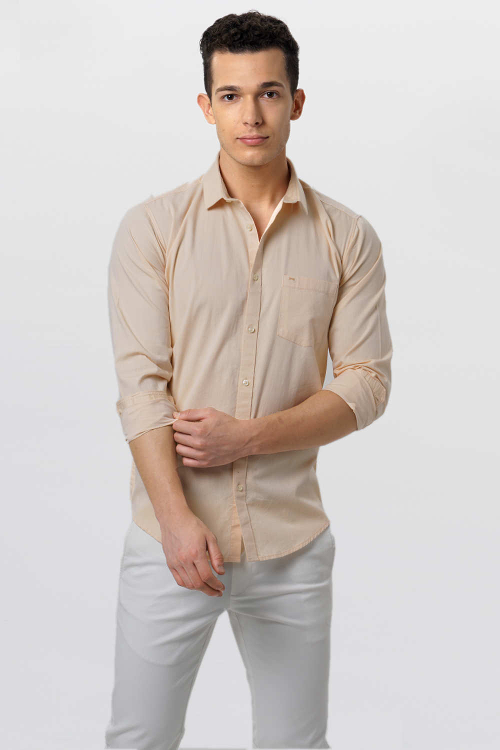 BASICS SLIM FIT OXFORD SHIRT