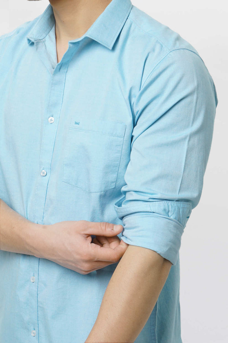 BASICS SLIM FIT OXFORD SHIRT