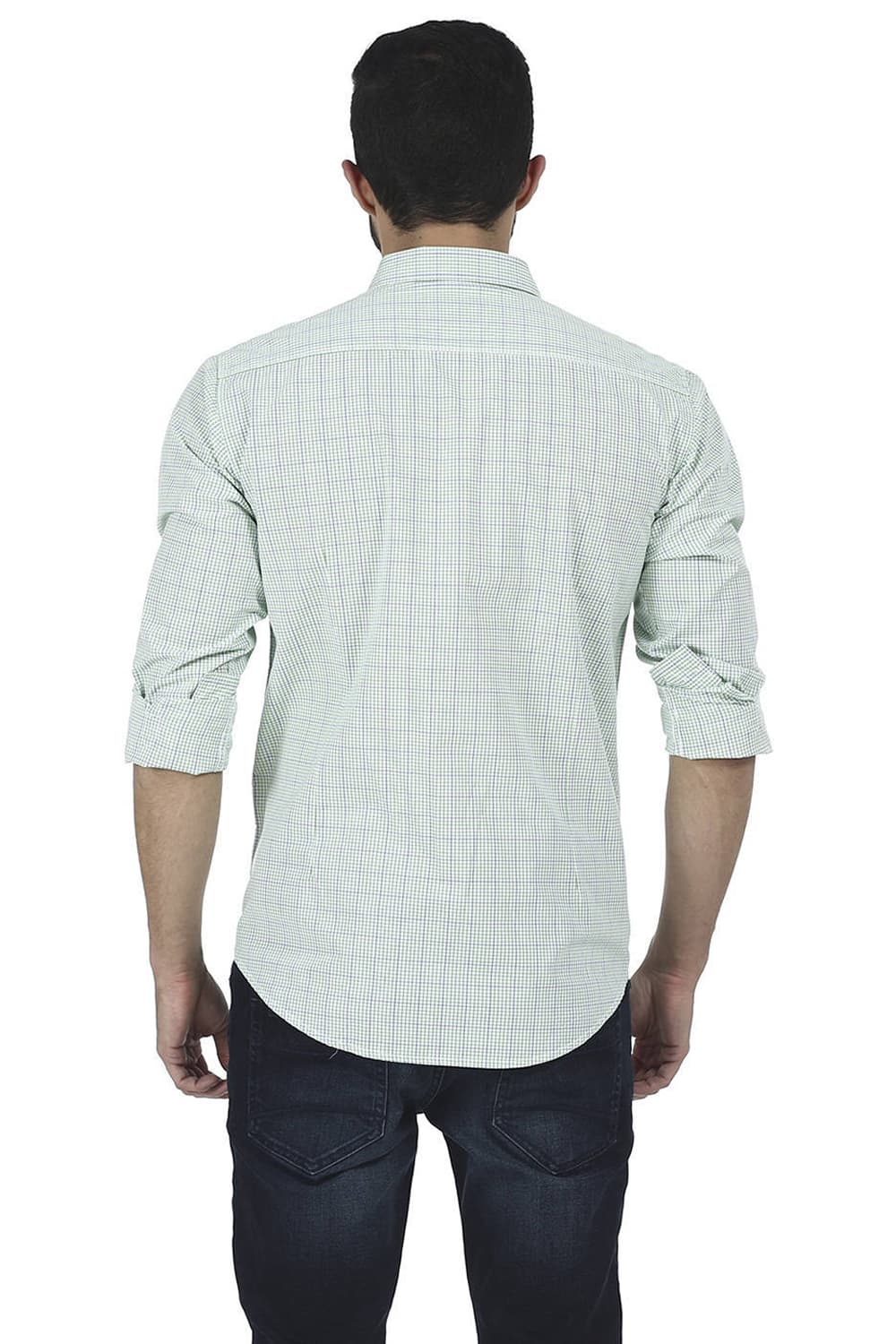 BASICS SLIM FIT CHECKS SHIRT