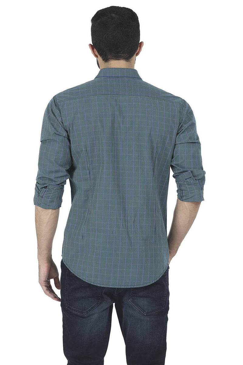 BASICS SLIM FIT CHECKS SHIRT