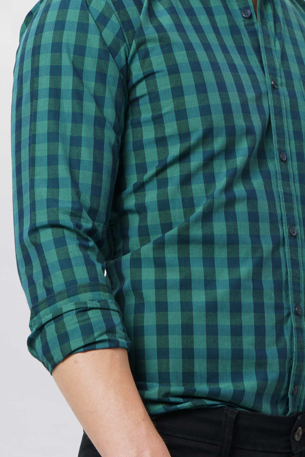 BASICS SLIM FIT CHECKS SHIRT