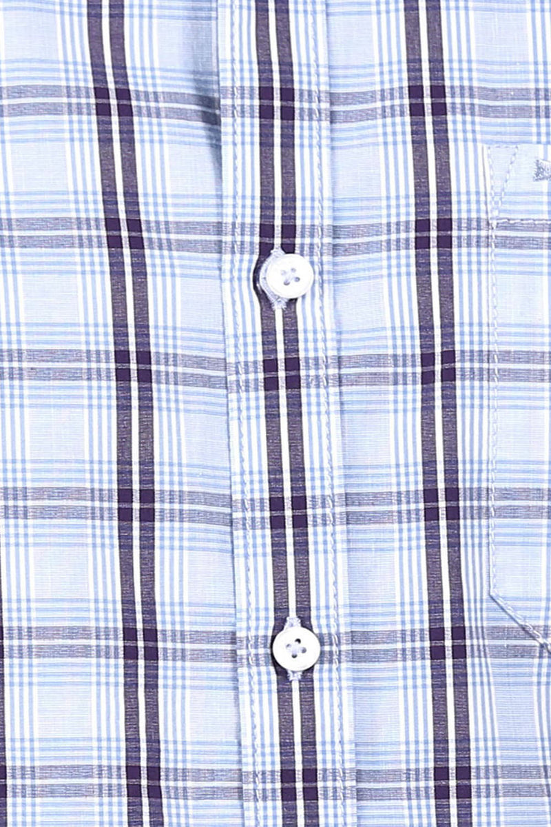 BASICS SLIM FIT CHECKS SHIRT