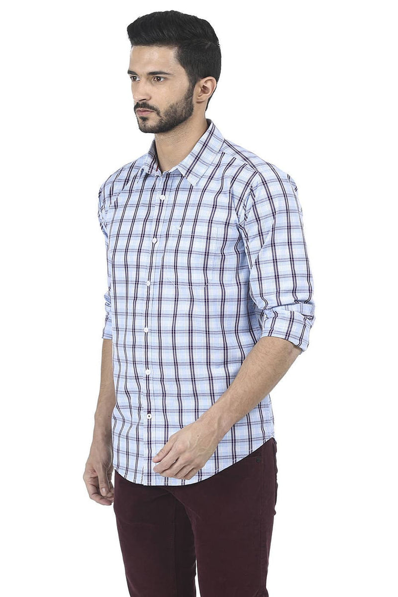 BASICS SLIM FIT CHECKS SHIRT