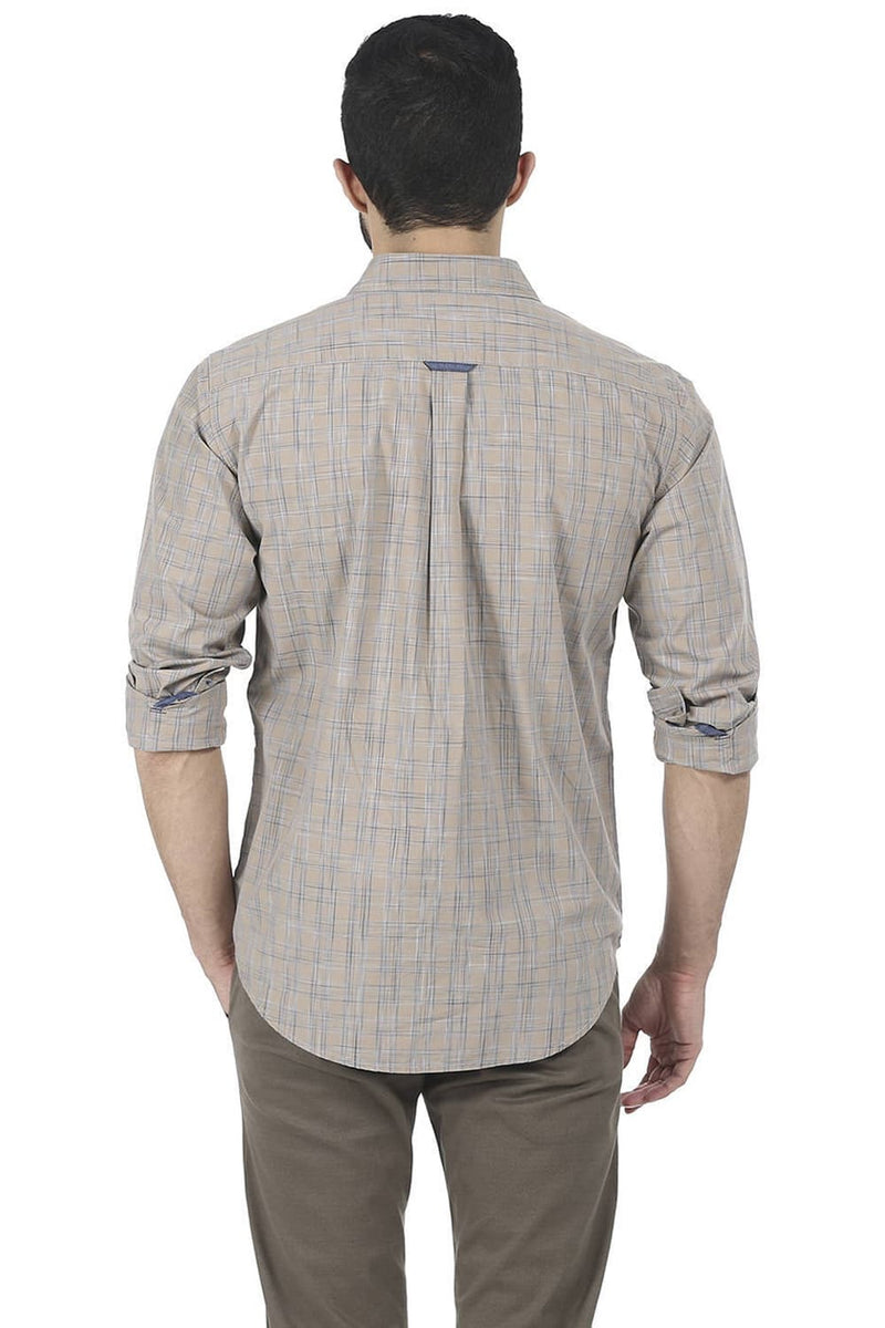 BASICS SLIM FIT CHECKS SHIRT