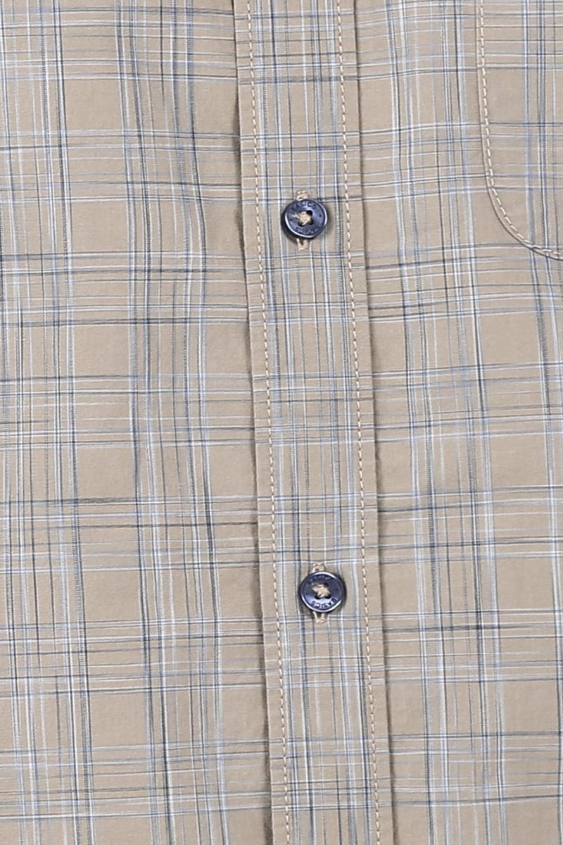 BASICS SLIM FIT CHECKS SHIRT