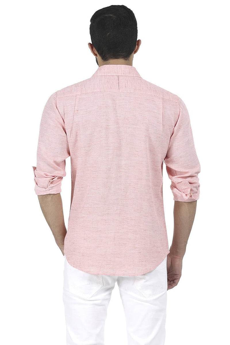 BASICS SLIM FIT DOBBY SHIRT