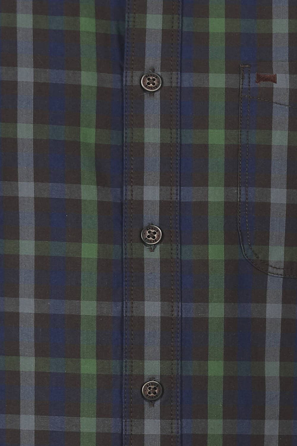 BASICS SLIM FIT CHECKS SHIRT