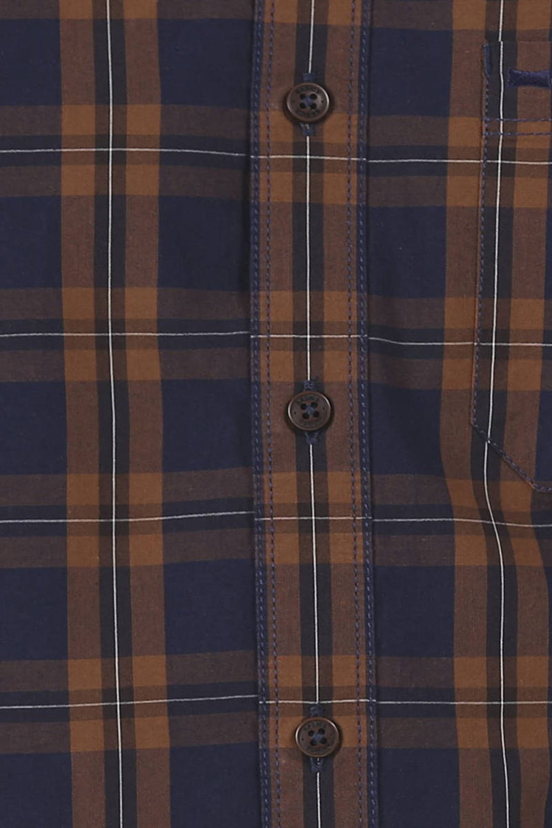 BASICS SLIM FIT CHECKS SHIRT