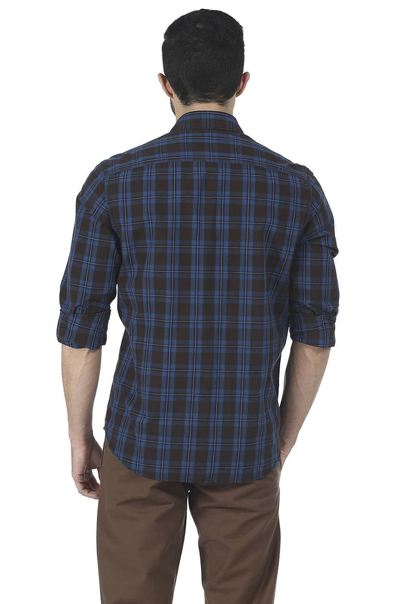 BASICS SLIM FIT CHECKS SHIRT