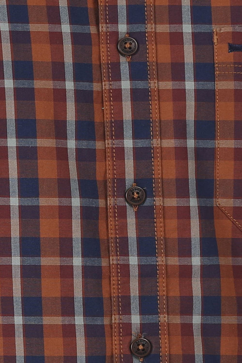 BASICS SLIM FIT CHECKS SHIRT