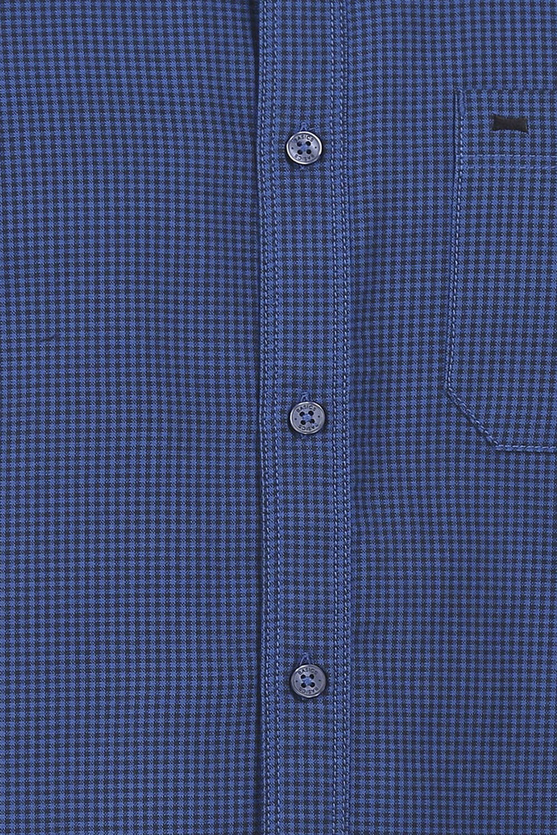 BASICS SLIM FIT CHECKS SHIRT