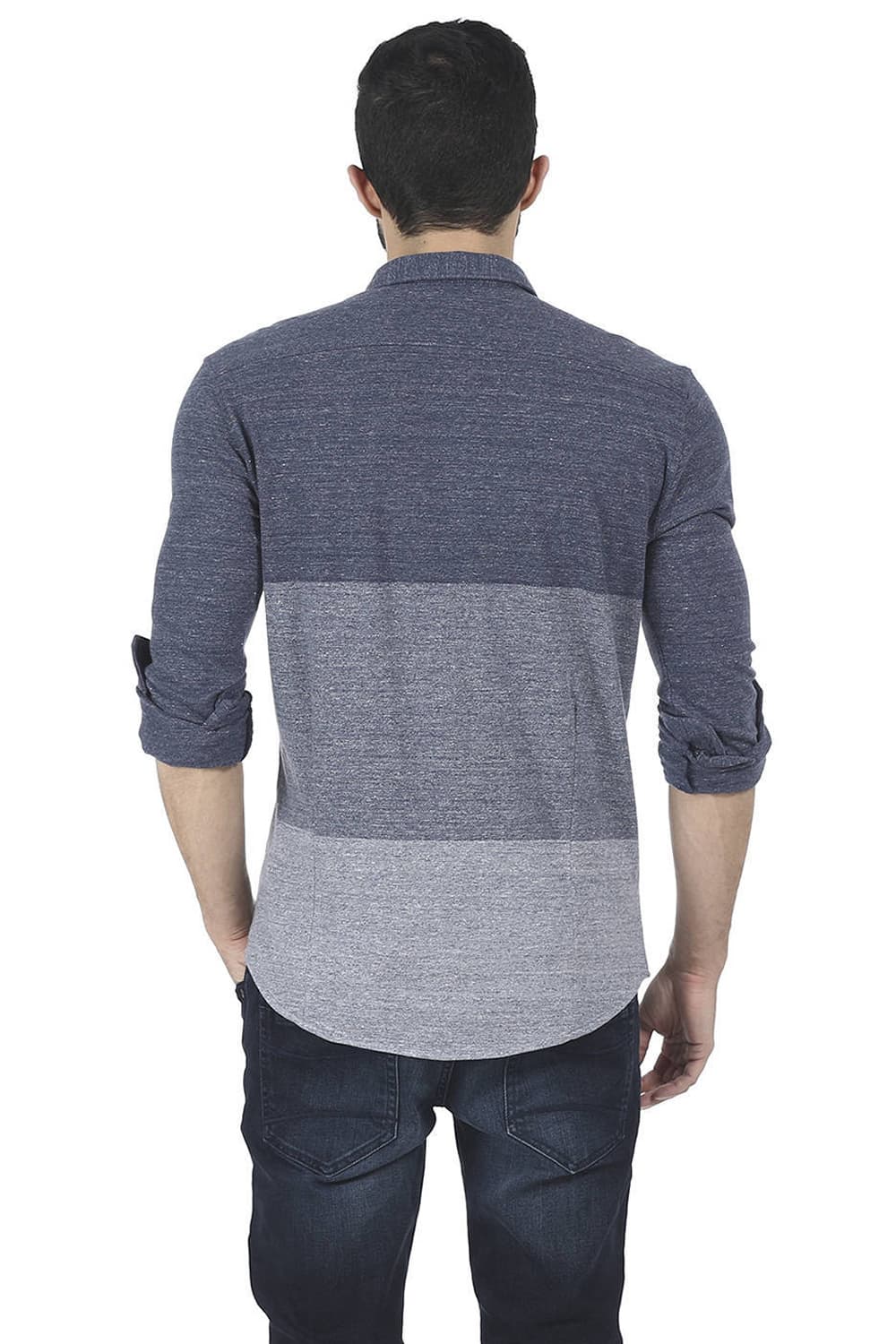 BASICS SLIM FIT FULL SLEEVE KNIT SHIRT