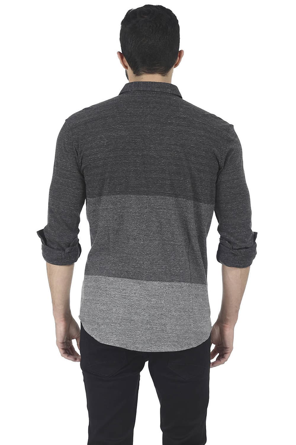 BASICS SLIM FIT FULL SLEEVE KNIT SHIRT