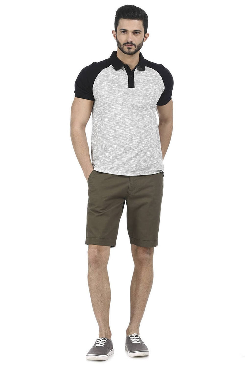 BASICS COMFORT FIT STRUCTURE SHORTS