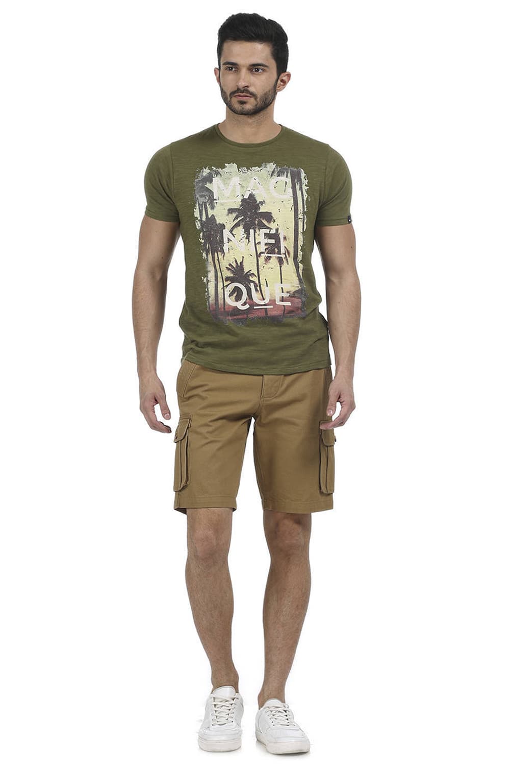 BASICS COMFORT FIT 6 POCKET CARGO SHORTS